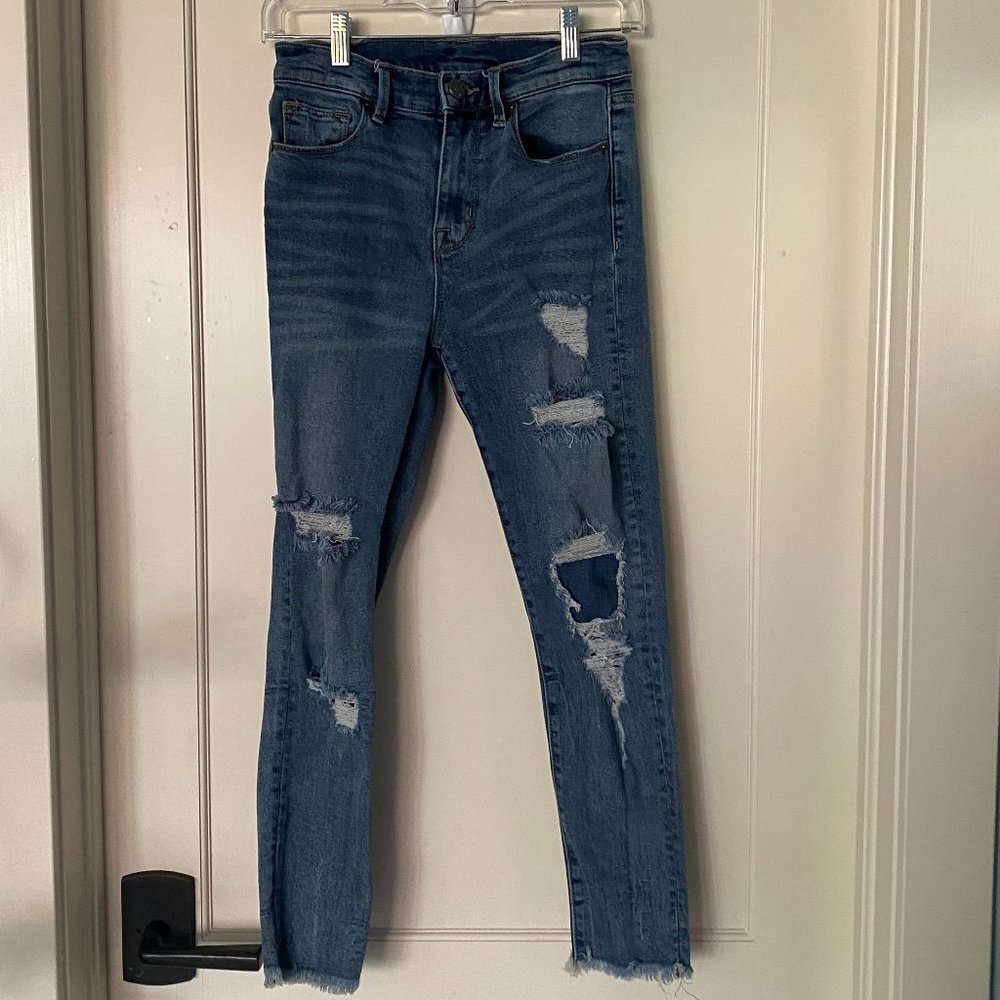 BDG Ripped Skinny Ankle Jeans